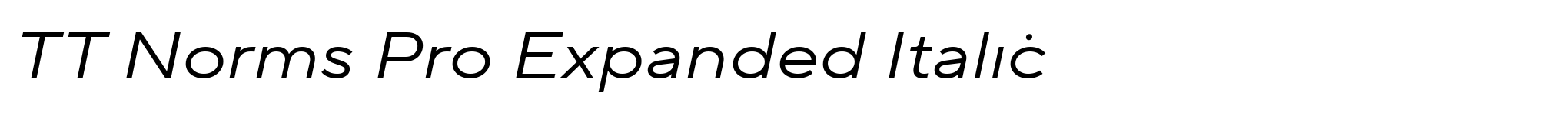 TT Norms Pro Expanded Italic image